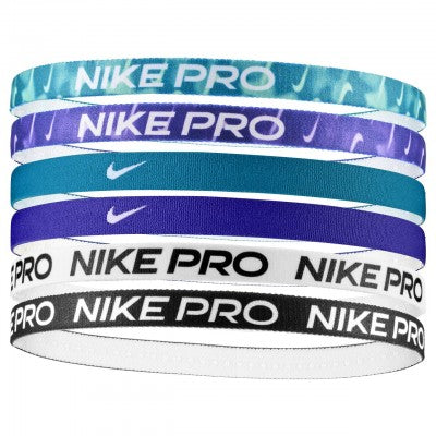 NIKE HEADBAND FLEX CLASSIC 6PK PRINTED GREEN/PURPLE