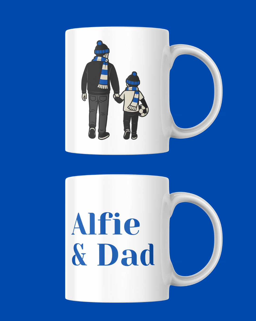 Custom "Off to the Football We Go" Printed Mug – Personalised Gift for Football Fans