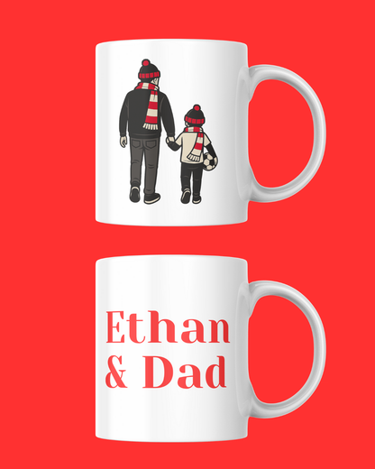 Custom "Off to the Football We Go" Printed Mug – Personalised Gift for Football Fans