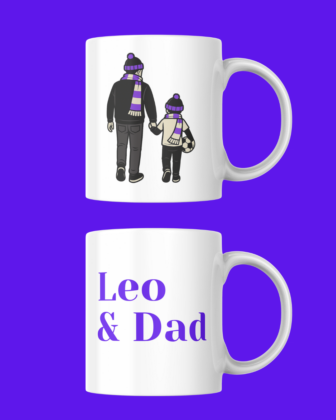 Custom "Off to the Football We Go" Printed Mug – Personalised Gift for Football Fans
