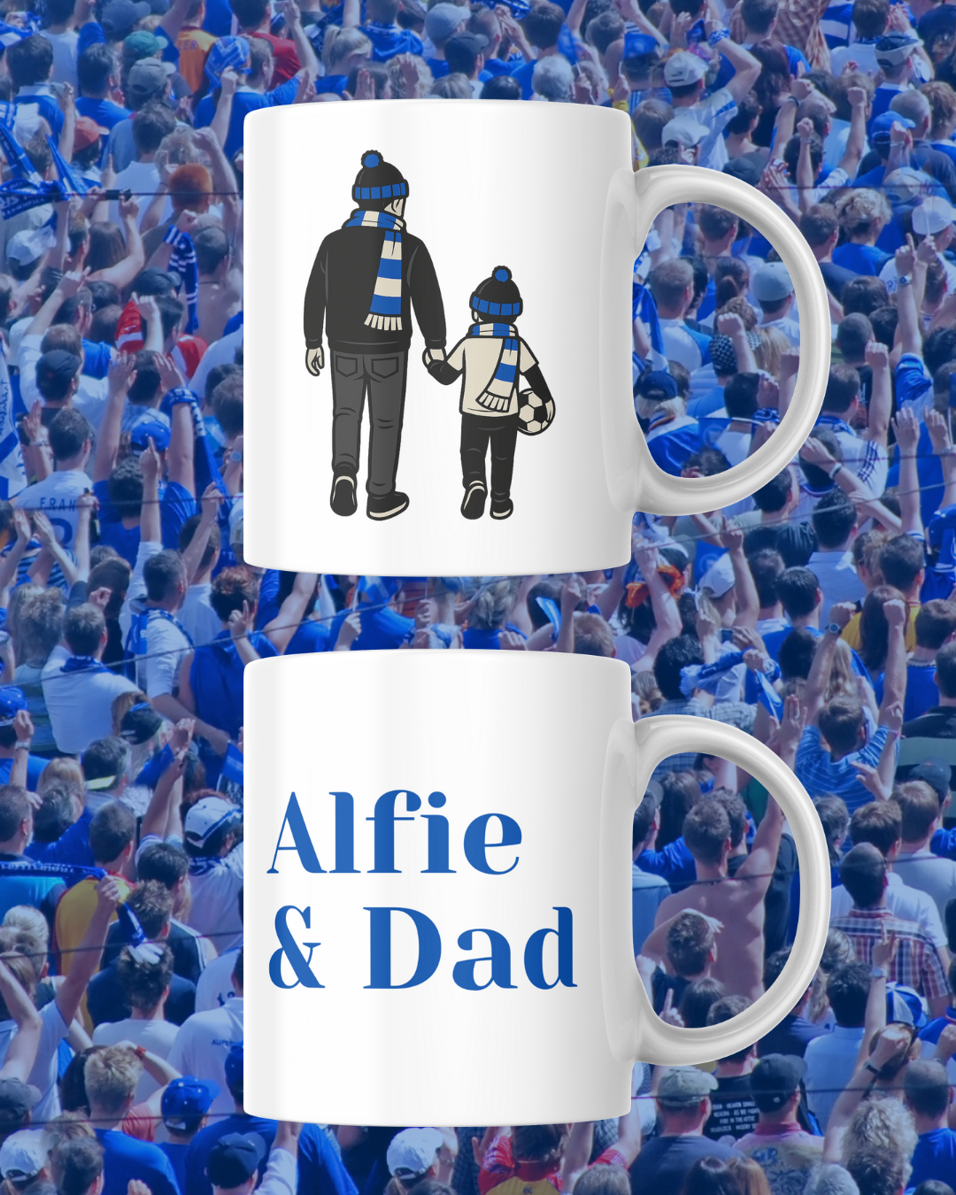 Custom "Off to the Football We Go" Printed Mug – Personalised Gift for Football Fans