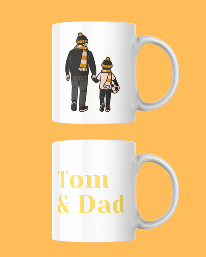 Custom "Off to the Football We Go" Printed Mug – Personalised Gift for Football Fans
