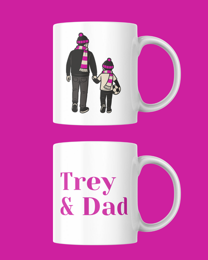 Custom "Off to the Football We Go" Printed Mug – Personalised Gift for Football Fans