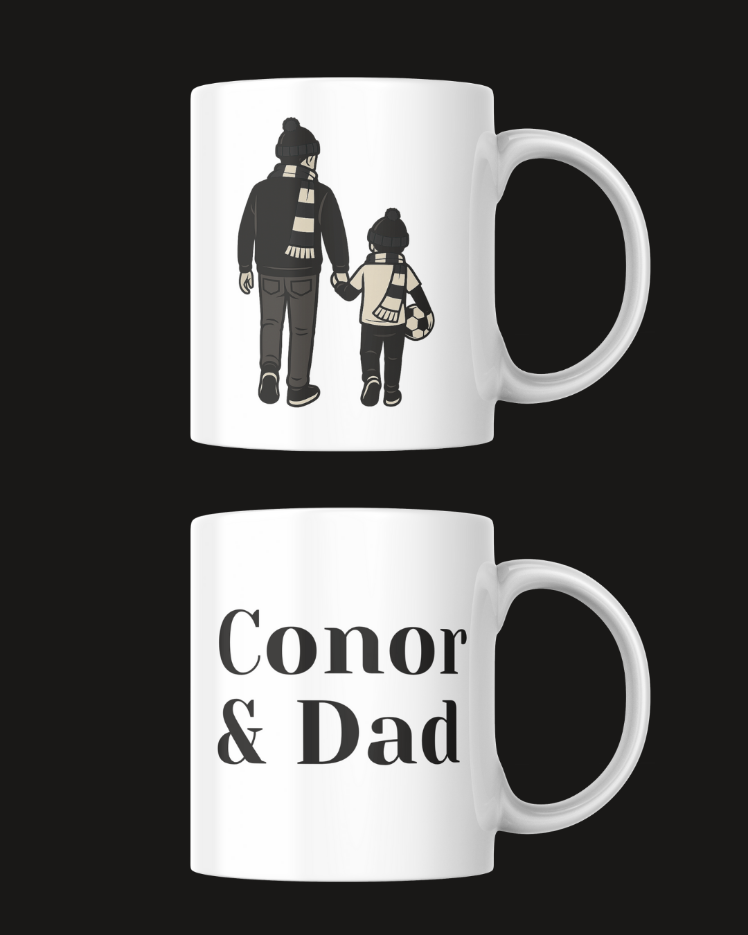 Custom "Off to the Football We Go" Printed Mug – Personalised Gift for Football Fans
