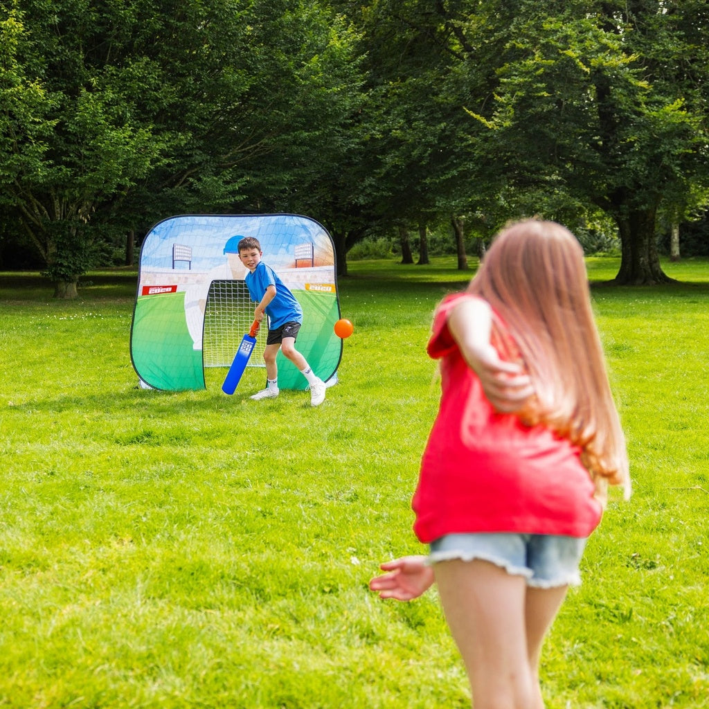 PowerPlay 2 In 1 Pop Up Garden Football Goal & Cricket Wicket