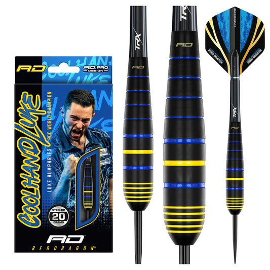 Red Dragon Brass Darts Set - Luke Humphries Cool Hand