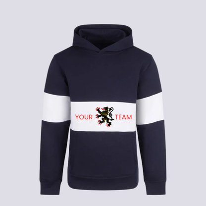 Custom Club Panelled Hoodie – Front Row Heavyweight Team Hoodie with Crest & Team Name
