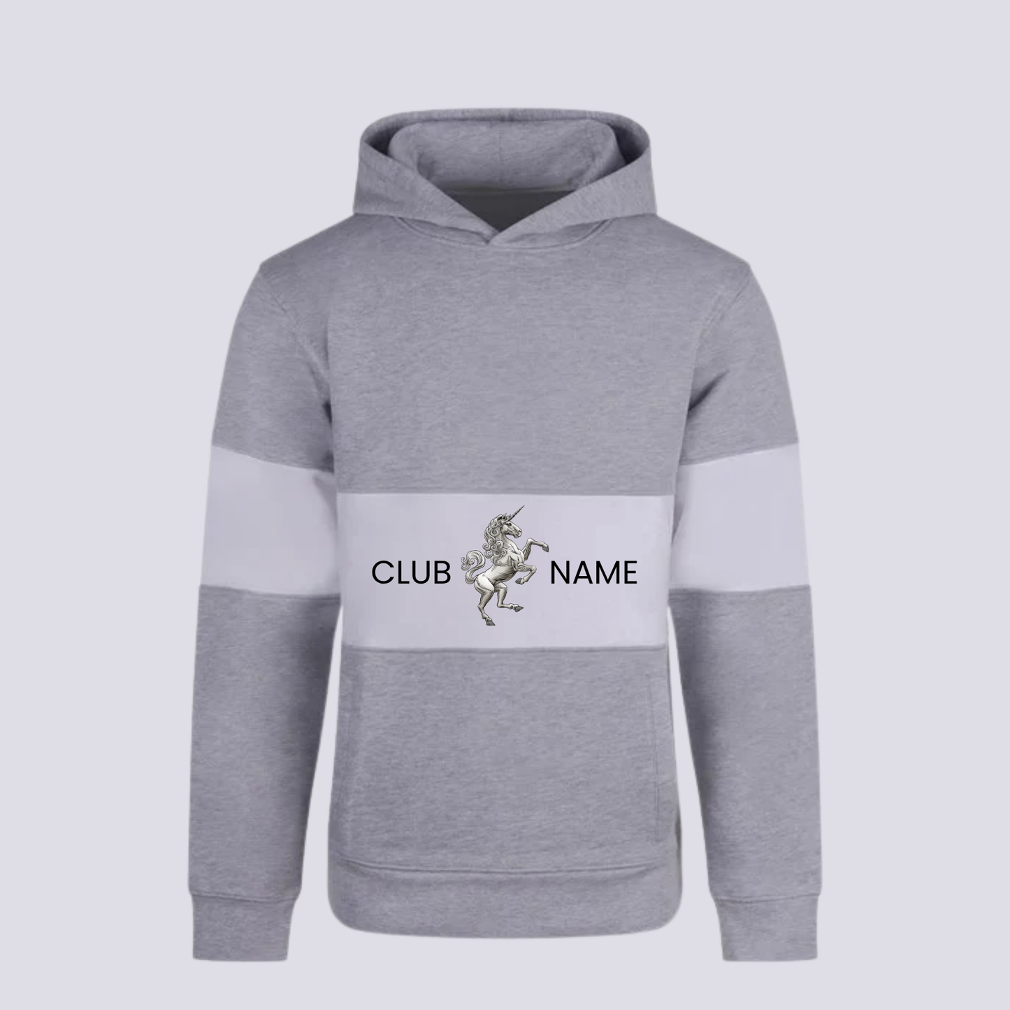 Custom Club Panelled Hoodie – Front Row Heavyweight Team Hoodie with Crest & Team Name