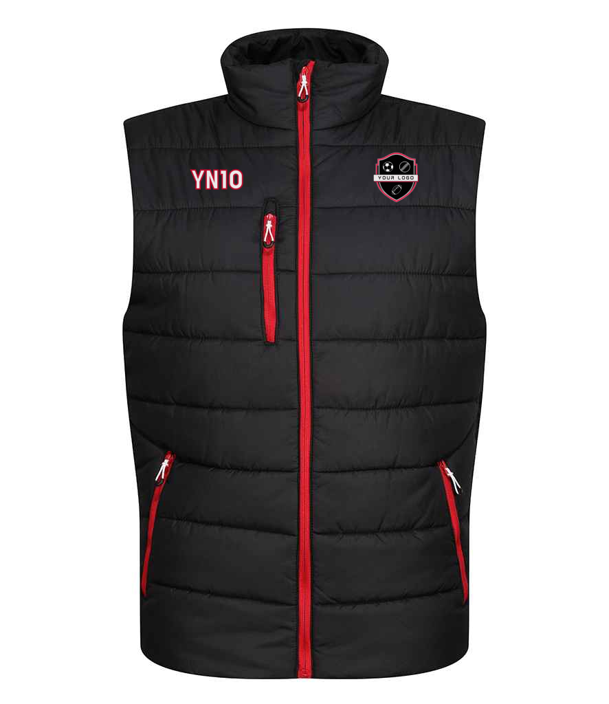 Your Team Regatta Navigate Thermal Bodywarmer - Black & Red