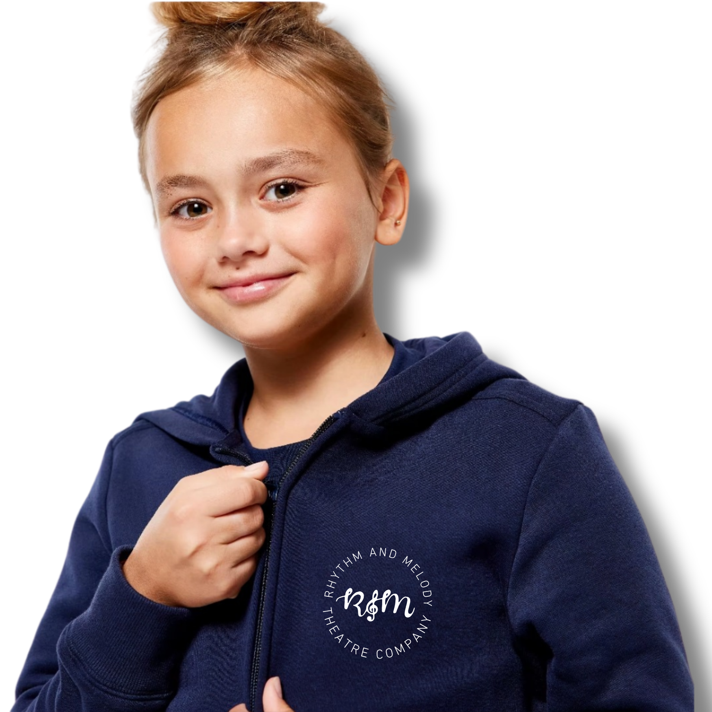 Rhythm and Melody Zip Hoodie (Zoodie) – Junior & Adult Sizes (Navy