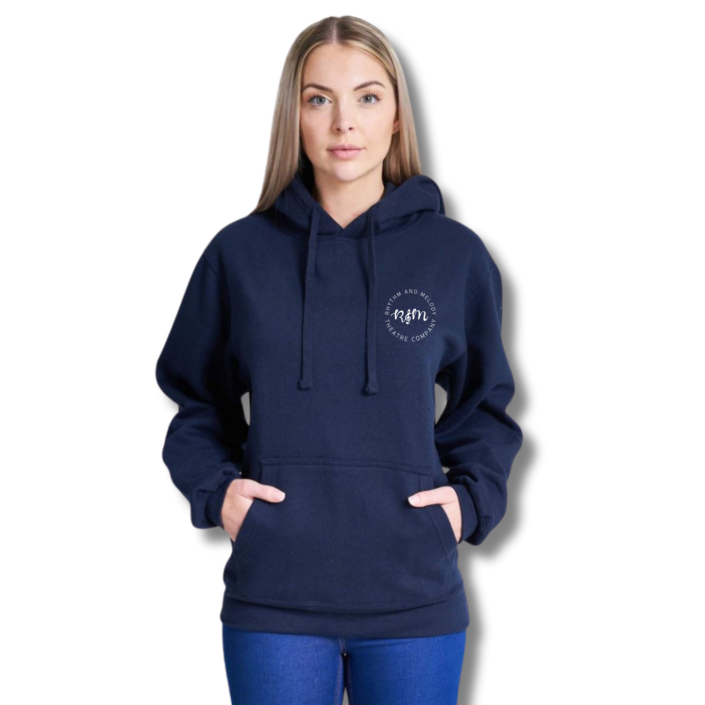 Rhythm and Melody Pullover Hoodie – Junior & Adult Sizes (Navy)