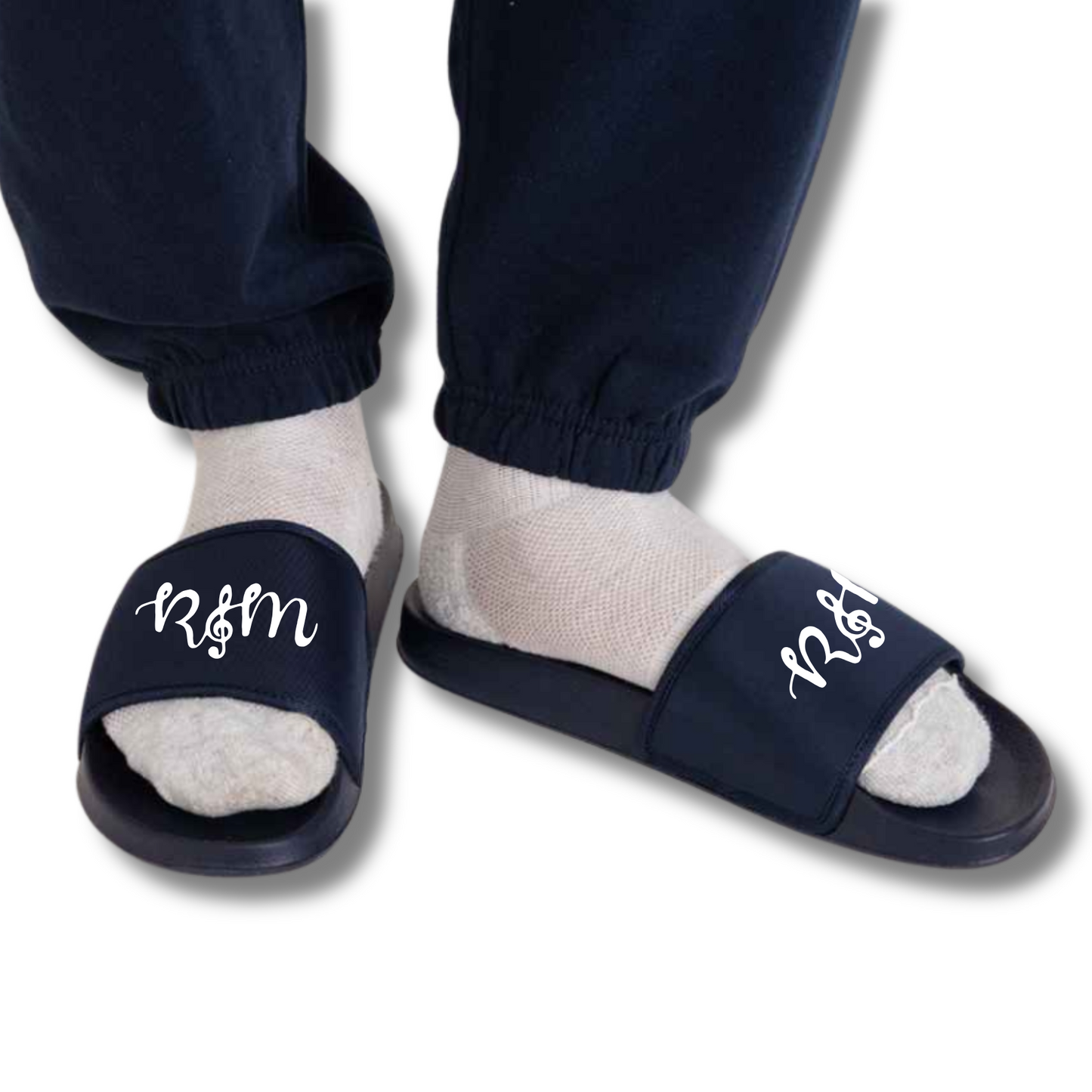Rhythm and Melody Cool Sliders – Sizes 31/32 to 45/46 (Navy)