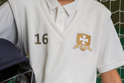 RADIAL CRICKET SLIPOVER IVORY - ADULTS