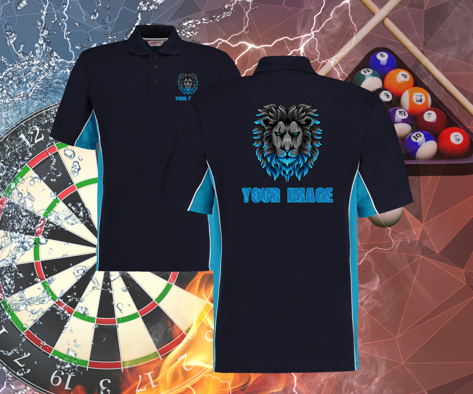 Personalised Darts Snooker Pool Shirts