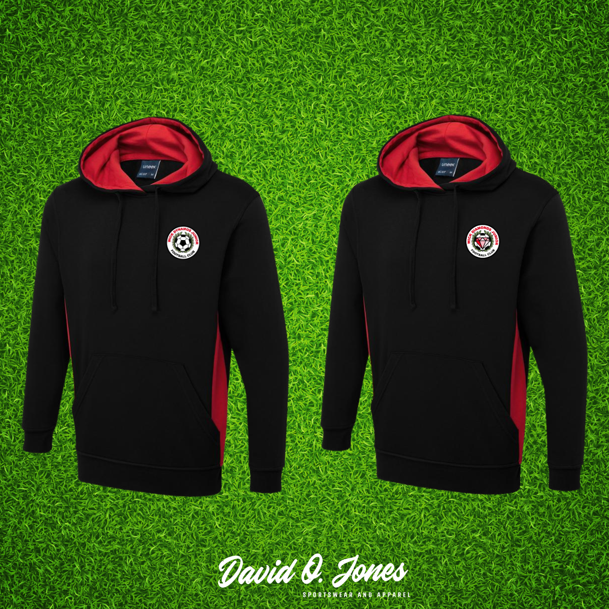 Wick Dynamos // Diamonds Supporters Two Tone Hooded Sweatshirt