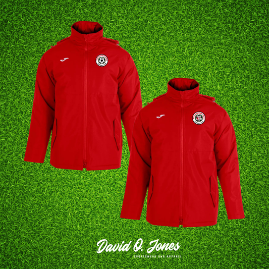 JOMA WICK DYNAMO/DIAMONDS TRIVOR ANORAK WARM WINTER JACKET RED - ADULTS
