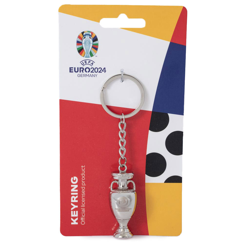 UEFA Euro 2024 3D Trophy Keyring David O Jones Online Sports