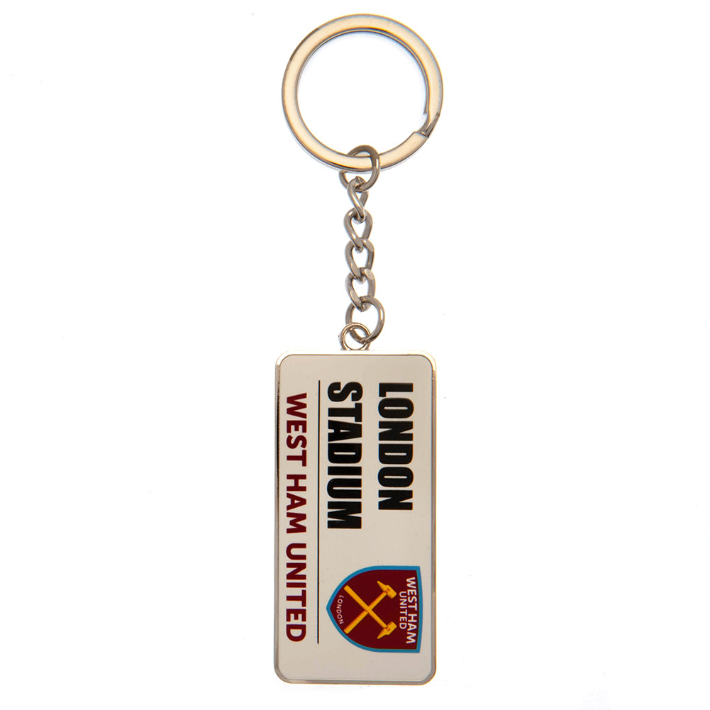 Football Teams Street Sign Keyring