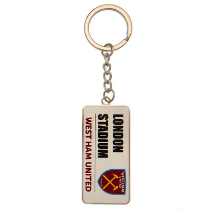 Football Teams Street Sign Keyring