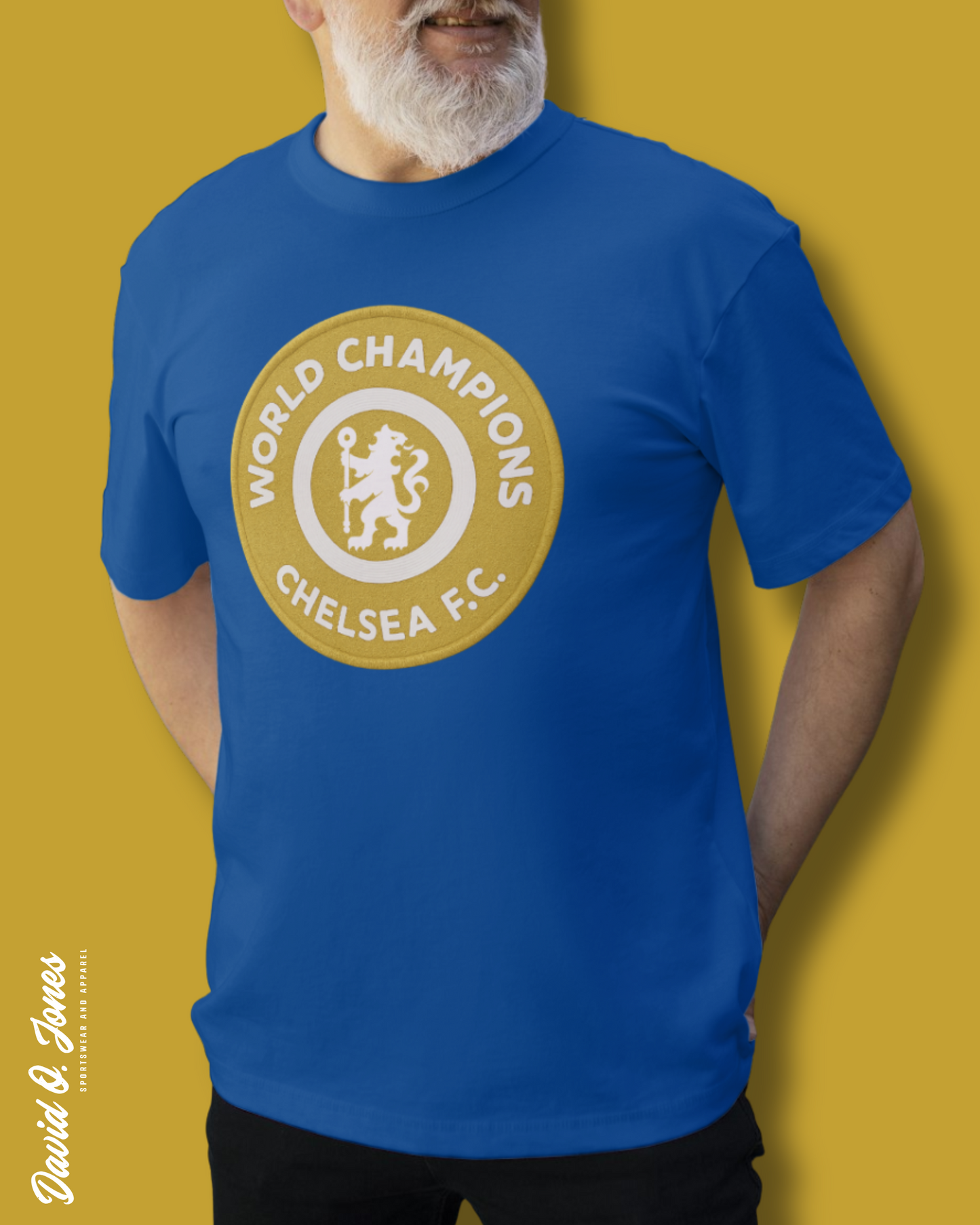 Chelsea World Champions T-Shirt – Royal Blue (Adult Sizes)