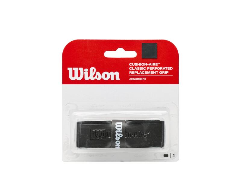 Wilson CUSHION AIRE Replacement Tennis Racket Grip - Black