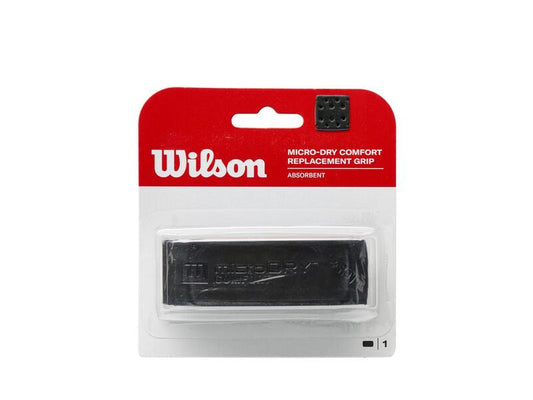 Wilson MICRO-DRY Comfort replacement Tennis Racket Grip - Black