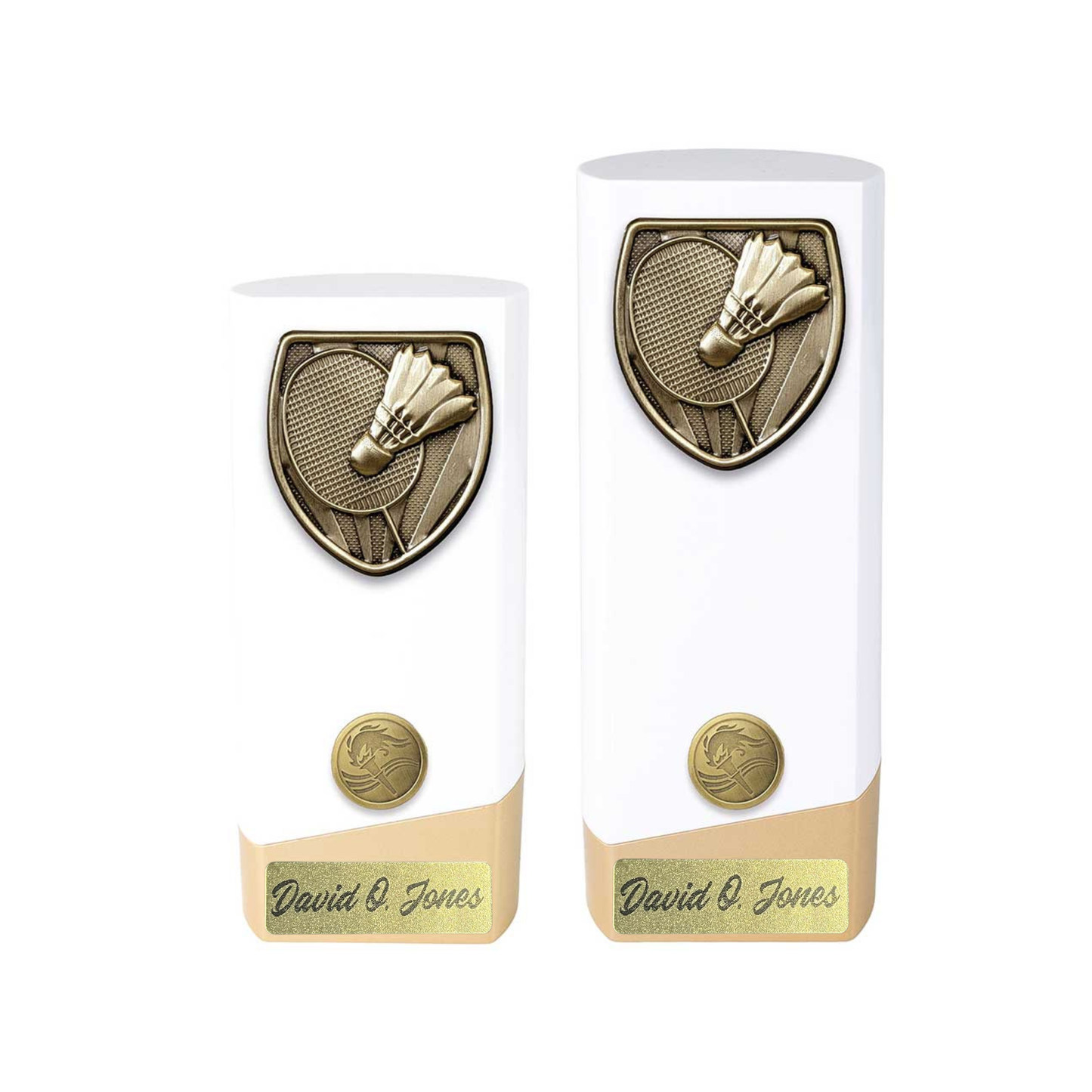 Prime Cobra Badminton Award Trophy White