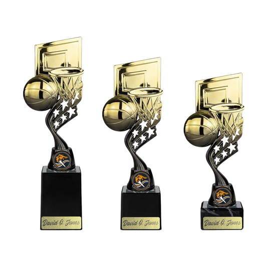 Innov8 Basketball Plastic Trophy Gold