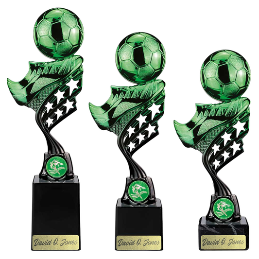 Innov8 Football Plastic Trophy - Green
