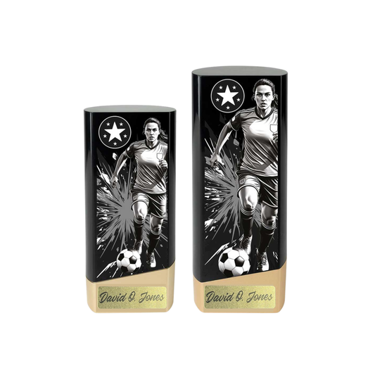 Prime Heavyweight Football Trophy - Ladies - Black/Gold
