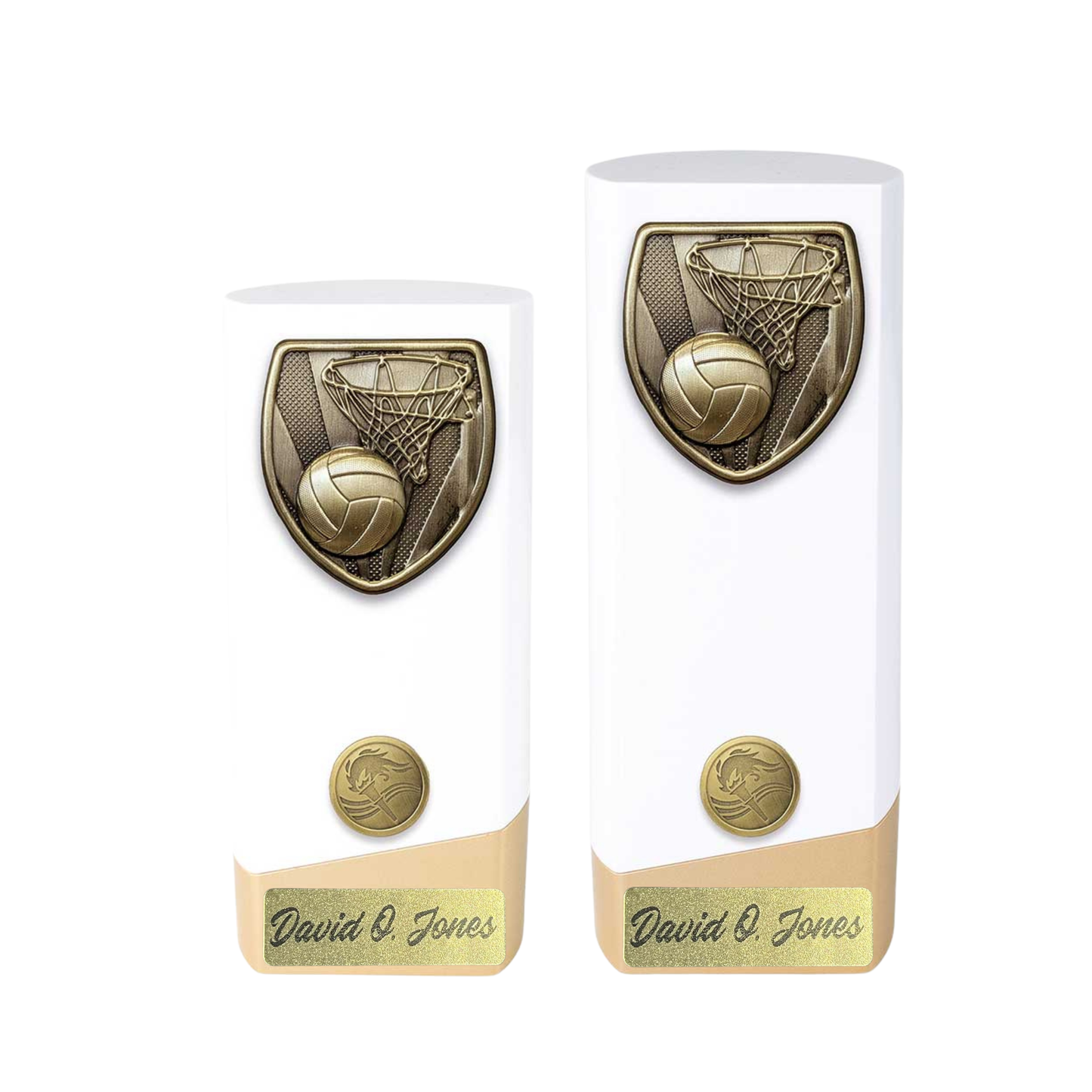 Prime Cobra Netball Award Trophy White