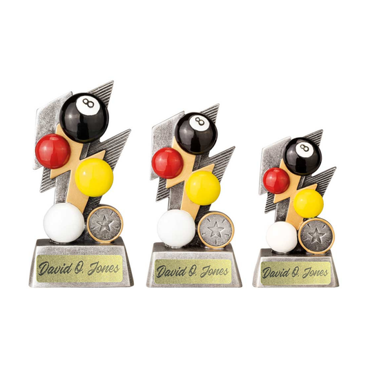 Strike Bolt Pool Award Trophy