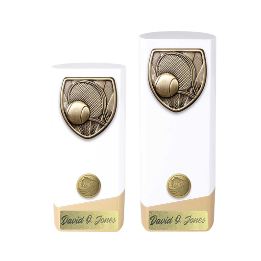 Prime Cobra Tennis Award Trophy White