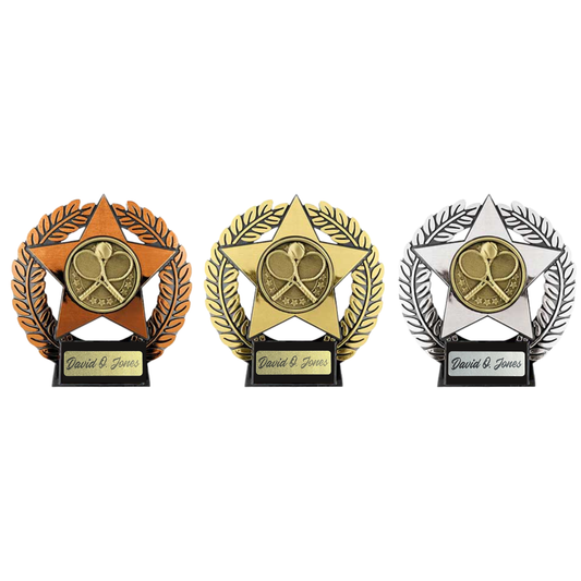Emperor Star Tennis Plaque Trophy