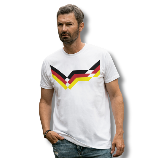 West Germany Retro Football T-Shirt – Italia 90 Inspired Graphic Tee (White)