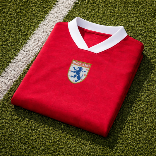 Retro England Away Football Shirt – Standard Collar | Custom Name & Number