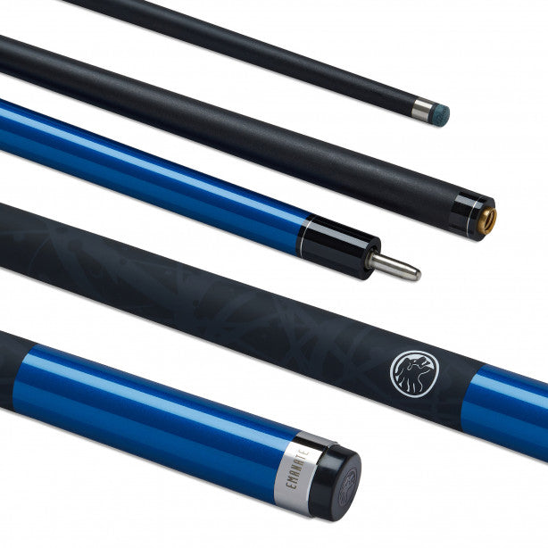 Powerglide POOL CUE EMANATE CARBON 10MM BLUE