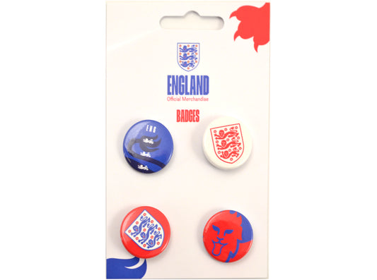 England Badges (Pack of 4)