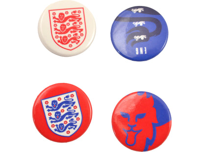 England Badges (Pack of 4)
