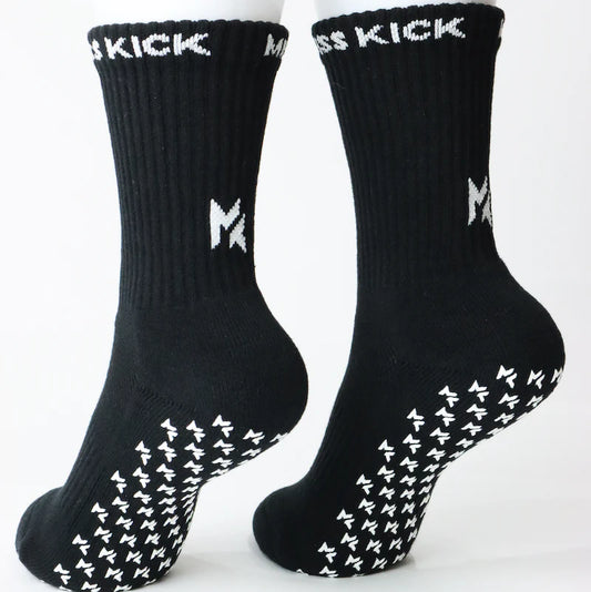 Miss Kick Technical Football Grip Socks BLACK