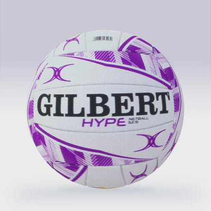 Gilbert Netball Hype Match Ball Size 5 Purple
