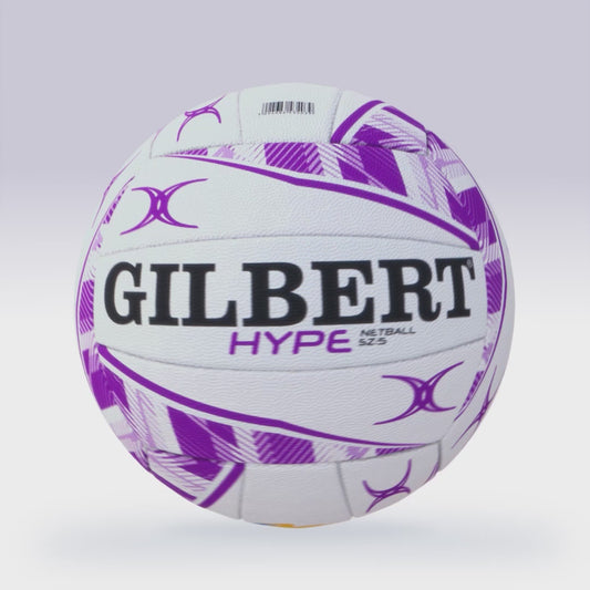 Gilbert Netball Hype Match Ball Size 5 Purple