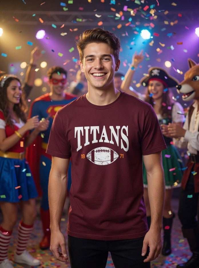 Titans American Football Fancy Dress T-shirt - Adults