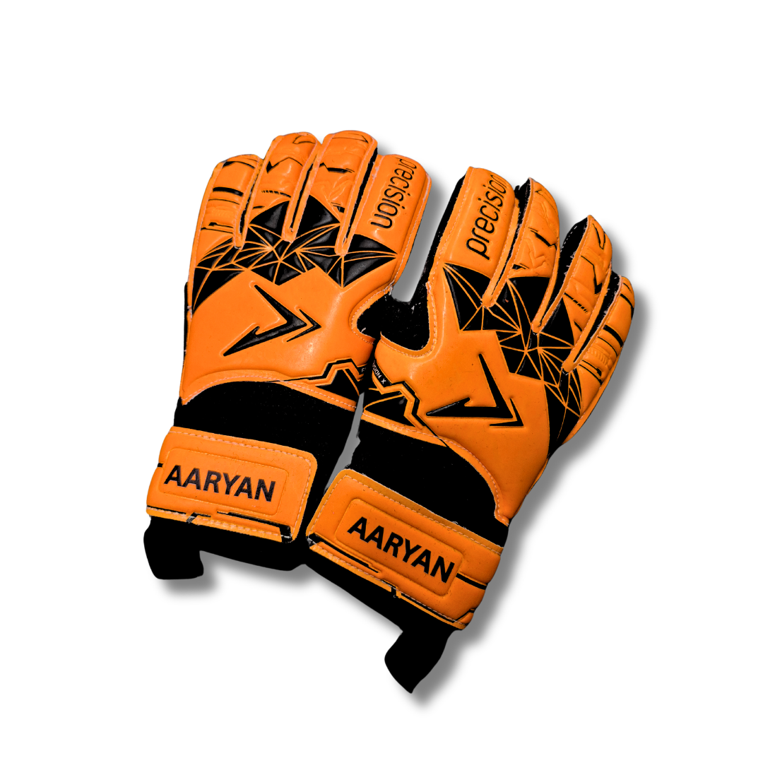 Customised Gift - Name Football Goalkeeper Gloves - Junior and Adults sizes.