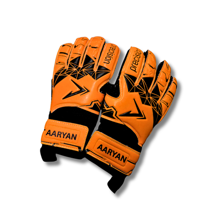 Customised Gift - Name Football Goalkeeper Gloves - Junior and Adults sizes.