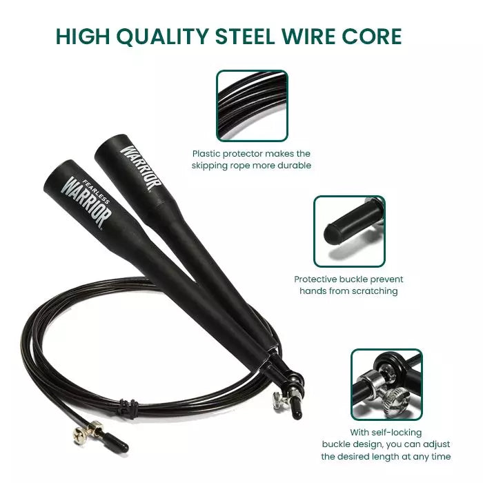 Cimac Boxing Speed Rope with Spare Cable and Carry Bag