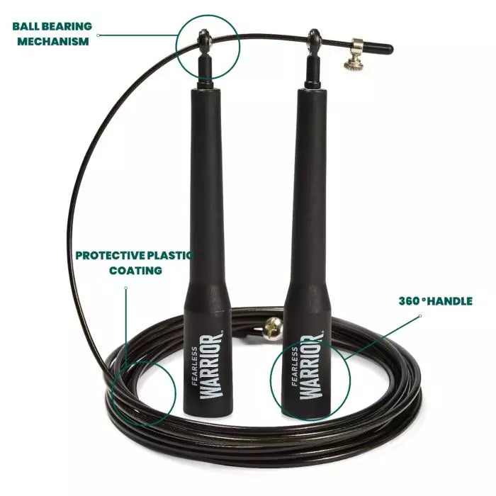 Cimac Boxing Speed Rope with Spare Cable and Carry Bag