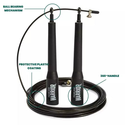 Cimac Boxing Speed Rope with Spare Cable and Carry Bag