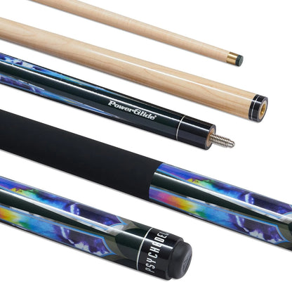 Powerglide Psychedelic Pool Cue  - Tip Size 10mm