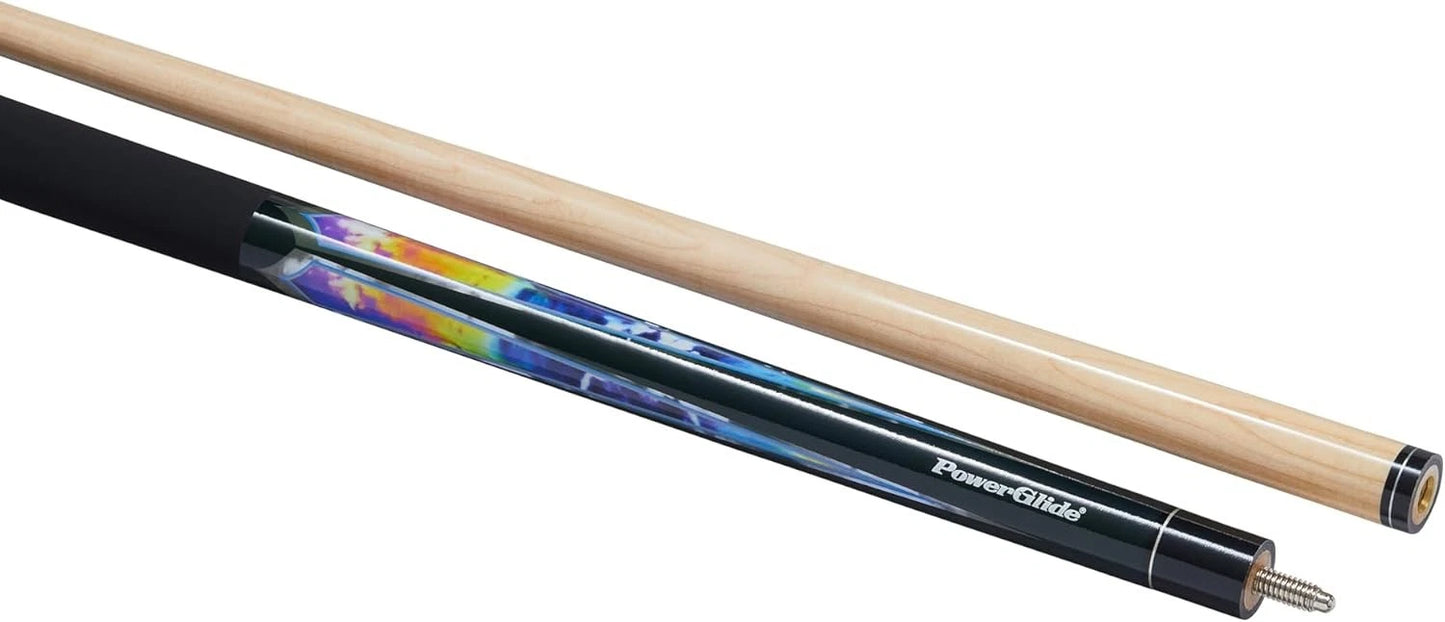 Powerglide Psychedelic Pool Cue  - Tip Size 10mm